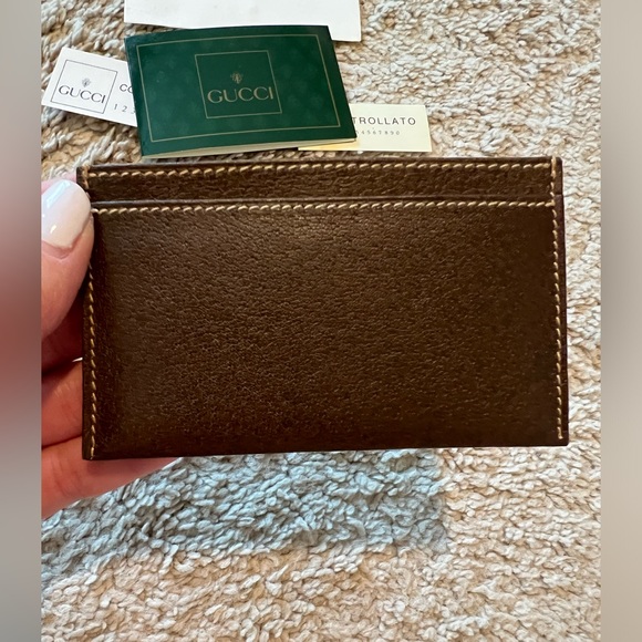 Gucci Other - GUCCI Cardholder Brown made in Italy